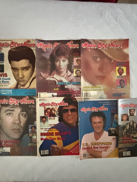 Music City News Other - 7 Music City Mews Magazines from 1985